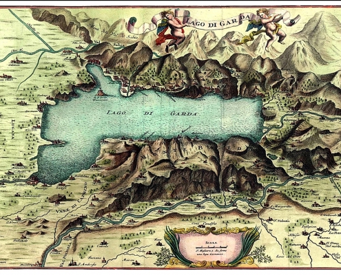 Antica mappa del Lago di Garda