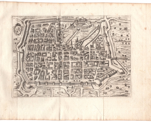 Mappa antica di Brescia-1761