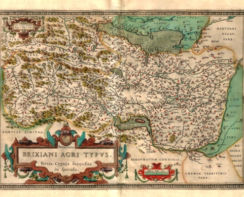 Prima mappa stampata di Brescia-1560